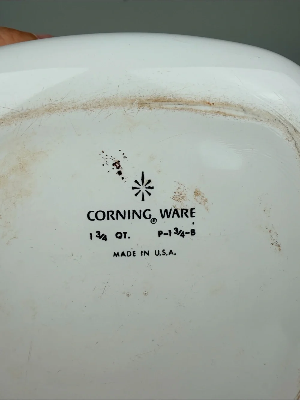 Vintage‎ Corning Ware Blue Cornflower 1.75 Qt Casserole Dish P-1 3/4-B No Lid